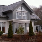 Fassade in Titanzink vorbewittert